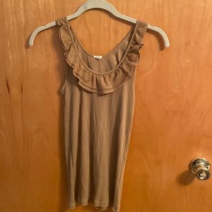 J.Crew ribbed, camel tank